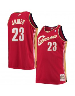 LeBron James Cleveland Cavaliers Mitchell & Ness Big & Tall Hardwood Classics Swingman Jersey - Wine