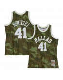 Dirk Nowitzki Dallas Mavericks Mitchell & Ness Hardwood Classics 1998/99 Ghost Green Swingman Jersey - Camo