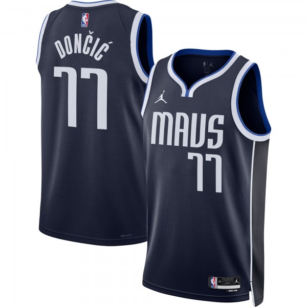 Luka Doncic Dallas Mavericks Jordan Brand Unisex Swingman Jersey - Statement Edition - Navy