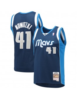 Dirk Nowitzki Dallas Mavericks Mitchell & Ness 2011-12 Hardwood Classics Swingman Jersey - Navy