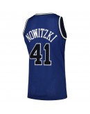 Dirk Nowitzki Dallas Mavericks Mitchell & Ness Hardwood Classics Off-Court Swingman Jersey - Blue