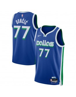 Luka Doncic Dallas Mavericks Nike Unisex 2022/23 Swingman Jersey - City Edition - Blue