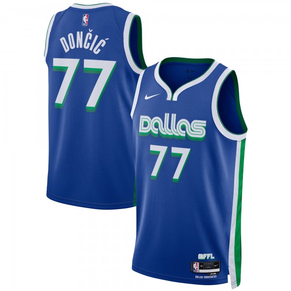 Luka Doncic Dallas Mavericks Nike Unisex 2022/23 Swingman Jersey - City Edition - Blue