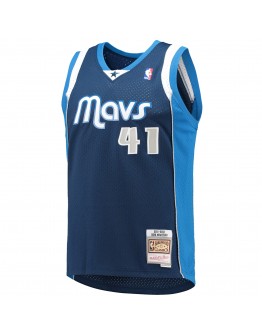 Dirk Nowitzki Dallas Mavericks Mitchell & Ness 2011-12 Hardwood Classics Swingman Jersey - Navy