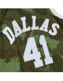 Dirk Nowitzki Dallas Mavericks Mitchell & Ness Hardwood Classics 1998/99 Ghost Green Swingman Jersey - Camo