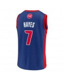 Men's Killian Hayes Blue Detroit Pistons Team Player Jersey