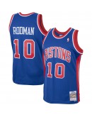 Dennis Rodman Detroit Pistons Mitchell & Ness 2001/02 Hardwood Classics Swingman Jersey - Royal