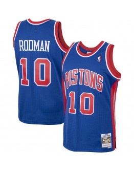 Dennis Rodman Detroit Pistons Mitchell & Ness 2001/02 Hardwood Classics Swingman Jersey - Royal