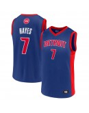 Men's Killian Hayes Blue Detroit Pistons Team Player Jersey