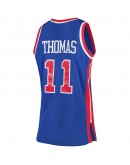 Isiah Thomas Detroit Pistons Mitchell & Ness 1988-89 Hardwood Classics Swingman Jersey - Blue