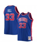 Grant Hill Detroit Pistons Mitchell & Ness Big & Tall Hardwood Classics Swingman Jersey - Blue