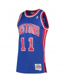 Isiah Thomas Detroit Pistons Mitchell & Ness 1988-89 Hardwood Classics Swingman Jersey - Blue