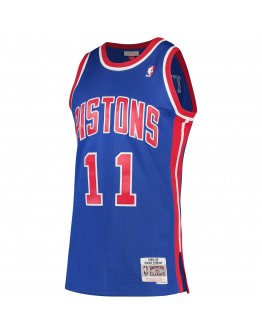 Isiah Thomas Detroit Pistons Mitchell & Ness 1988-89 Hardwood Classics Swingman Jersey - Blue