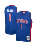 Chauncey Billups Detroit Pistons Mitchell & Ness 2003-04 Hardwood Classics Swingman Jersey - Royal