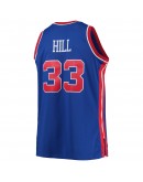 Grant Hill Detroit Pistons Mitchell & Ness Big & Tall Hardwood Classics Swingman Jersey - Blue