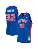 Richard Hamilton Detroit Pistons Mitchell & Ness 2003-04 Hardwood Classics Swingman Jersey - Blue