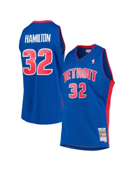 Richard Hamilton Detroit Pistons Mitchell & Ness 2003-04 Hardwood Classics Swingman Jersey - Blue