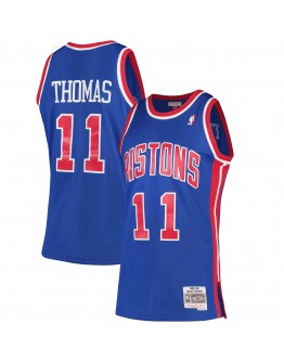 Isiah Thomas Detroit Pistons Mitchell & Ness 1988-89 Hardwood Classics Swingman Jersey - Blue