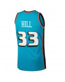 Grant Hill Detroit Pistons Mitchell & Ness 1998-99 Hardwood Classics Swingman Jersey - Teal