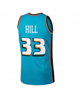 Grant Hill Detroit Pistons Mitchell & Ness 1998-99 Hardwood Classics Swingman Jersey - Teal