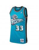 Grant Hill Detroit Pistons Mitchell & Ness 1998-99 Hardwood Classics Swingman Jersey - Teal