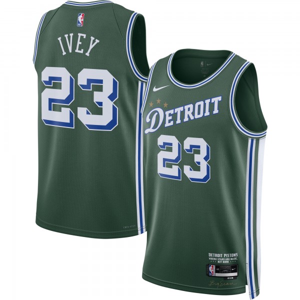 Jaden Ivey Detroit Pistons Nike 2022/23 Swingman Jersey - City Edition - Green