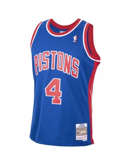 Joe Dumars Detroit Pistons Mitchell & Ness 1988-89 Hardwood Classics Swingman Player Jersey - Blue