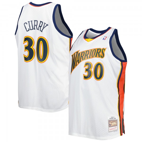 Stephen Curry Golden State Warriors Mitchell & Ness Big & Tall Hardwood Classics 2008/09 Swingman Jersey - White