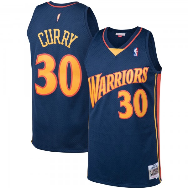 Stephen Curry Golden State Warriors Mitchell & Ness Big & Tall Hardwood Classics Jersey - Navy