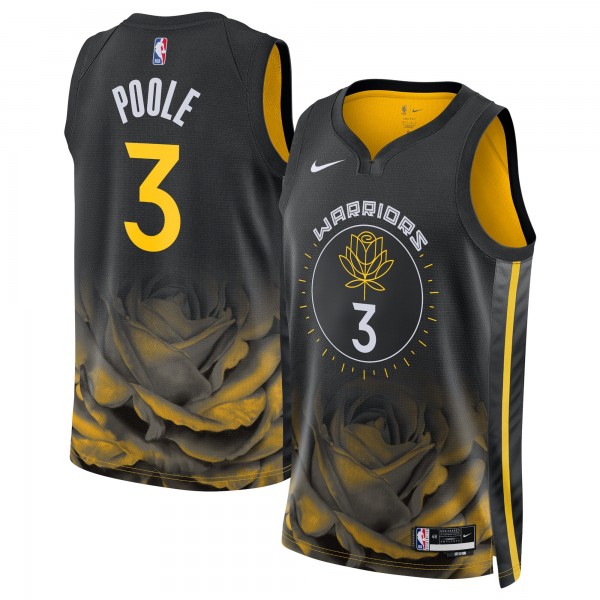 Jordan Poole Golden State Warriors Nike Unisex 2022/23 Swingman Jersey - City Edition - Black