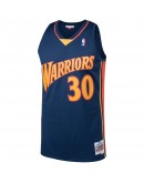 Stephen Curry Golden State Warriors Mitchell & Ness Big & Tall Hardwood Classics Jersey - Navy