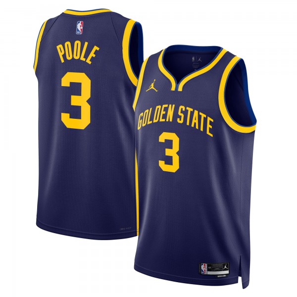 Jordan Poole Golden State Warriors Jordan Brand Unisex Swingman Jersey - Statement Edition - Navy