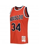 Hakeem Olajuwon Houston Rockets Mitchell & Ness Hardwood Classics Off-Court Swingman Jersey - Red