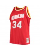 Hakeem Olajuwon Houston Rockets Mitchell & Ness Big & Tall Hardwood Classics Jersey - Red