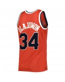 Hakeem Olajuwon Houston Rockets Mitchell & Ness Hardwood Classics Off-Court Swingman Jersey - Red