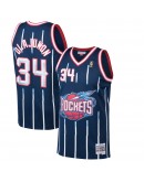 Hakeem Olajuwon Houston Rockets Mitchell & Ness 1996-97 Hardwood Classics Swingman Jersey - Navy