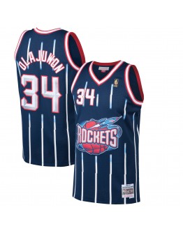 Hakeem Olajuwon Houston Rockets Mitchell & Ness 1996-97 Hardwood Classics Swingman Jersey - Navy