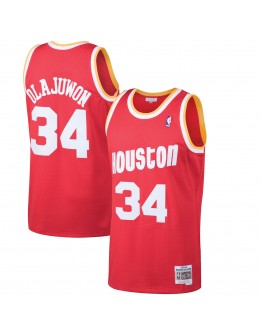 Hakeem Olajuwon Houston Rockets Mitchell & Ness 1993-94 Hardwood Classics Swingman Jersey - Red