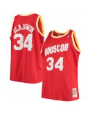 Hakeem Olajuwon Houston Rockets Mitchell & Ness Big & Tall Hardwood Classics Jersey - Red