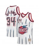 Hakeem Olajuwon Houston Rockets Mitchell & Ness 1996-97 Hardwood Classics Swingman Jersey - White