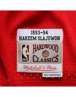 Hakeem Olajuwon Houston Rockets Mitchell & Ness 1993-94 Hardwood Classics Swingman Jersey - Red