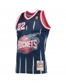 Clyde Drexler Houston Rockets Mitchell & Ness 1996-97 Hardwood Classics Swingman Jersey - Navy