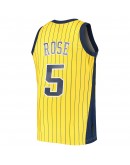 Jalen Rose Indiana Pacers Mitchell & Ness 1999-00 Hardwood Classics Swingman Jersey - Gold