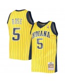 Jalen Rose Indiana Pacers Mitchell & Ness 1999-00 Hardwood Classics Swingman Jersey - Gold