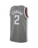 Kawhi Leonard LA Clippers Nike 2020/21 Swingman Player Jersey Gray - Earned Edition