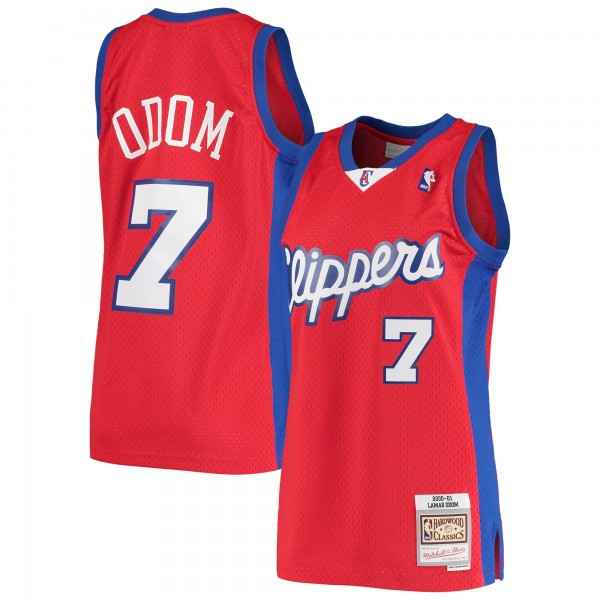 Lamar Odom LA Clippers Mitchell & Ness 2000/01 Hardwood Classics Swingman Jersey - Statement Edition - Red