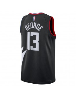 Paul George LA Clippers Jordan Brand Unisex Swingman Jersey - Statement Edition - Black