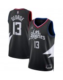 Paul George LA Clippers Jordan Brand Unisex Swingman Jersey - Statement Edition - Black