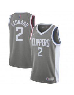 Kawhi Leonard LA Clippers Nike 2020/21 Swingman Player Jersey Gray - Earned Edition