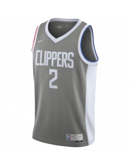 Kawhi Leonard LA Clippers Nike 2020/21 Swingman Player Jersey Gray - Earned Edition